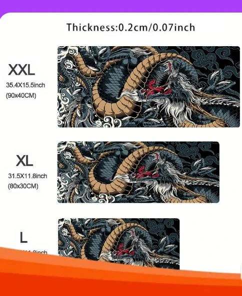 Japanese Art Dragon Mouse