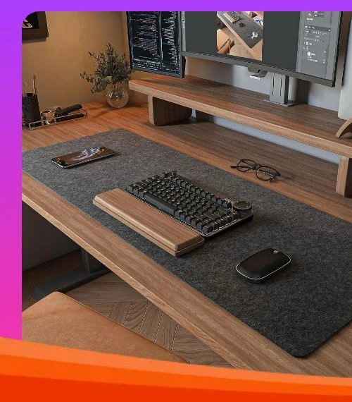 Product image of Large Wool Felt Mouse Pad